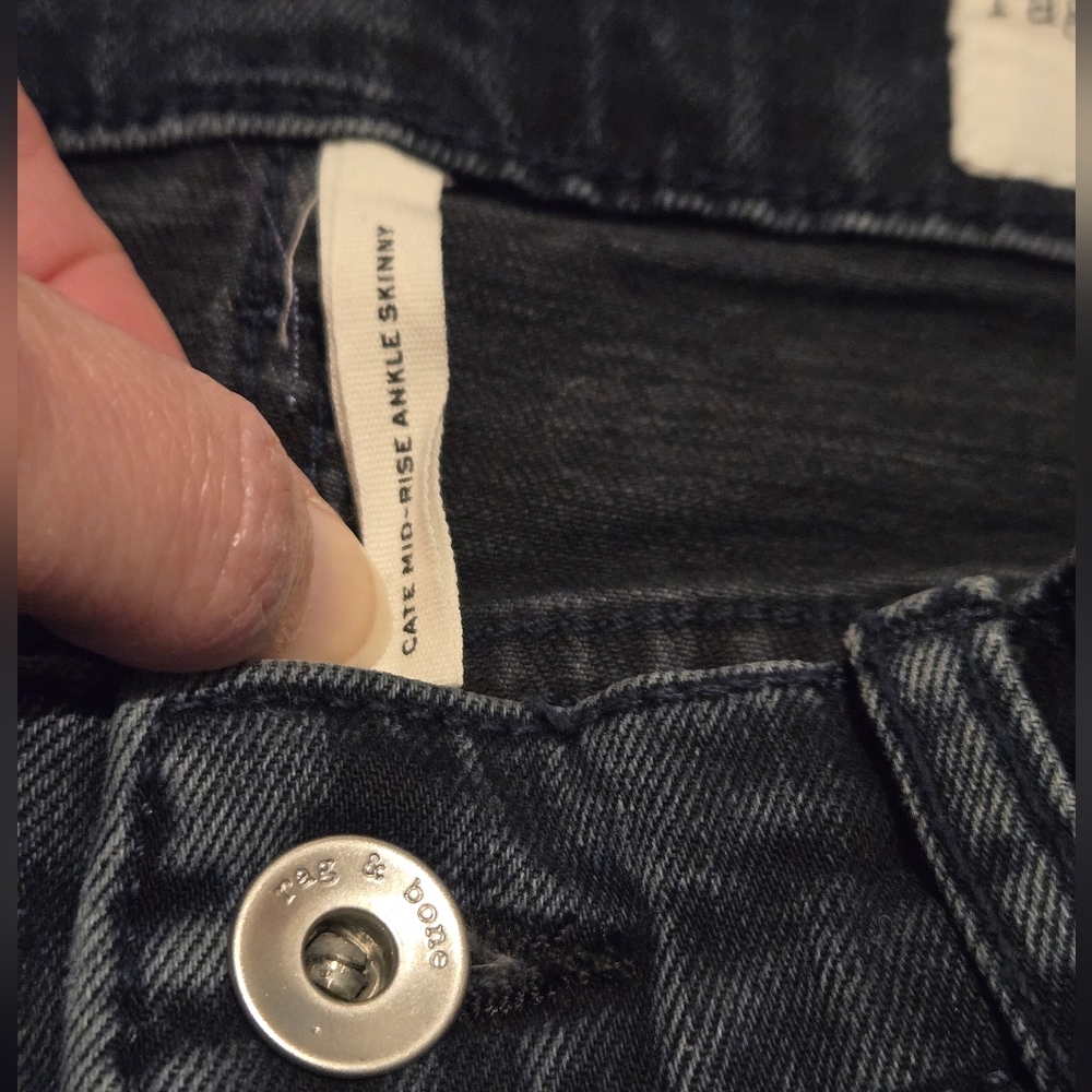 Rag & Bone Cate Mid Rise Dekalb Ankle Skinny Denim Jean - Picture 5 of 9